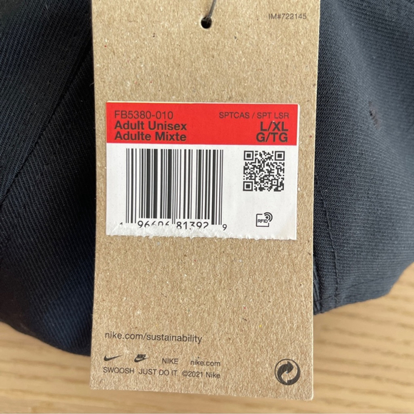 Nike Unisex Dri-FIT Pro Structured Futura Cap Black Snapback Hat with Icon Logo - Picture 6 of 6